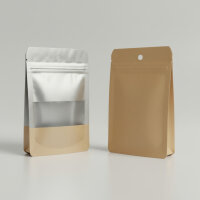 Zip Bags Qnubu Smell Proof Kraft 1g 11cm x 7,5cm (Pack 50un)