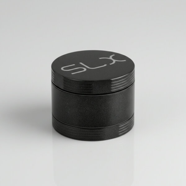 SLX NON-STICK - CNC AluminiumMühle/Grinder Polinator, ø 50mm,4-part, schwarz