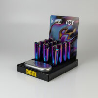 Clipper Feuerzeug Metall Icy/Rainbow