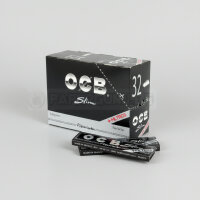 OCB Slim Black Blättchen mit Tips
