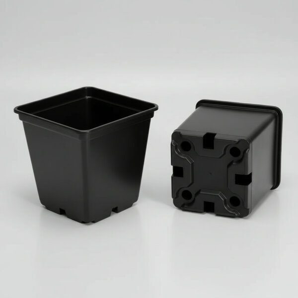 Topf eckig  0,25 Liter 7x7x8cm