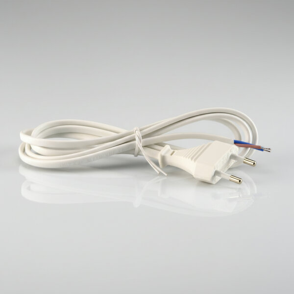 Netzstecker mit Stromkabel 2-polig 0,75mm²
