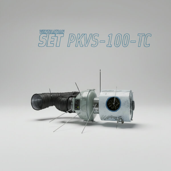Prima Klima PKVS-100-TC Lüftungsset Ø100 mm mit Temperaturkontrolle