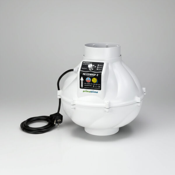 Prima Klima PK125WHSP-3 300-530m³h, Ø125mm 3Speed AC Whisper