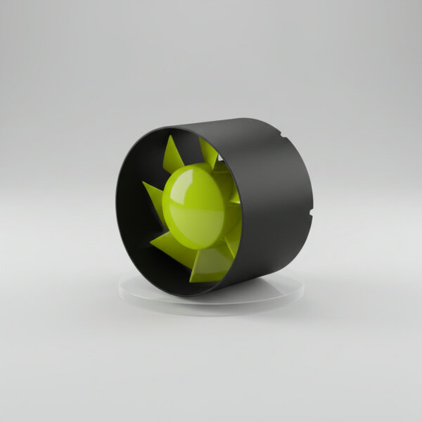 Lüfter 100mm Inline Axiallüfter 15 Watt 106 m³/h Garden Highpro