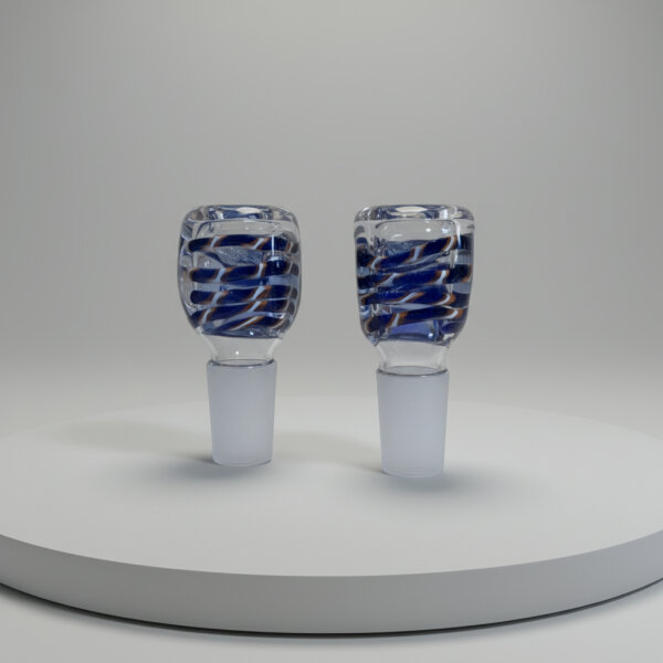 Bong Kopf Blau mit Schlupfloch 18.8mm