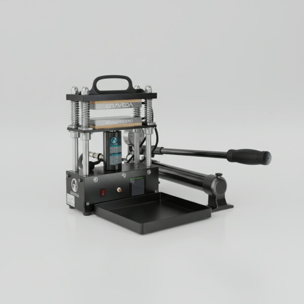 Graspresso EPIC - 20T Rosin Press mit 20 Tonnen Hydraulik Zylinder und Druckanzeige, XL Platten