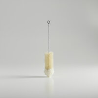 Bürste Naturhaar  mit Wollkopf 32cm