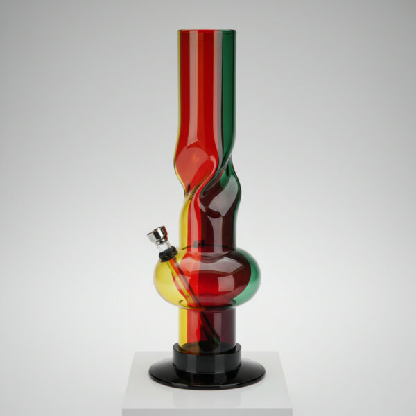 Champ High Bong Acryl Twist Rasta 32 cm