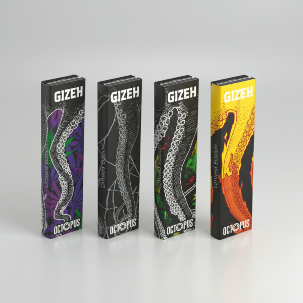 Gizeh Limited Edition Octopus Paper King Size Slim magnetic+ Tips