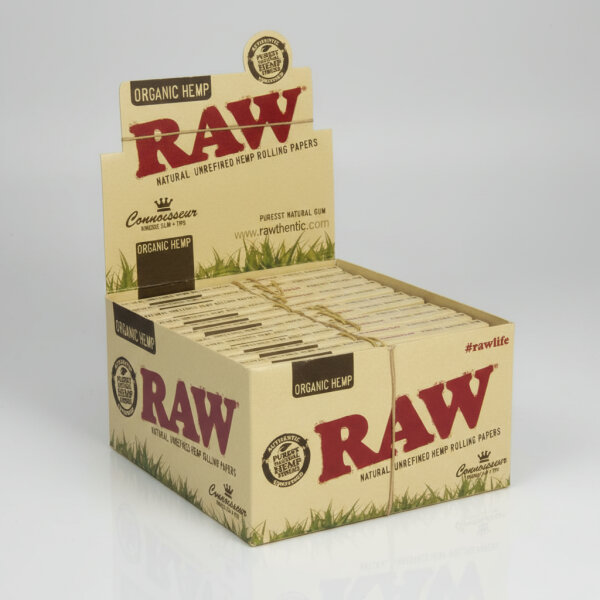 RAW Organic Connoisseur King Size Slim Papers und Tips 32 Blatt