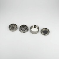 OCB Grinder Aluminium – Schwarz, 4‑teilig,...