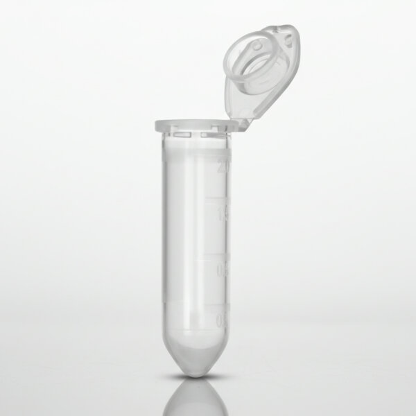 Reaktionsgefäß /  Kapsel "Easy Fit" mitDeckel, 2ml, *VE 100*, Transparent