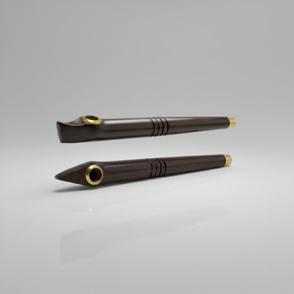 Holz/Metall Pfeife 4 Notches L 150mm