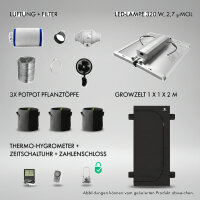 Caluma Growset L (100 × 100 cm, 320 W) –...