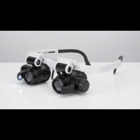 Lupe Vergrößerungsbrille mit LED‑Licht & 8...