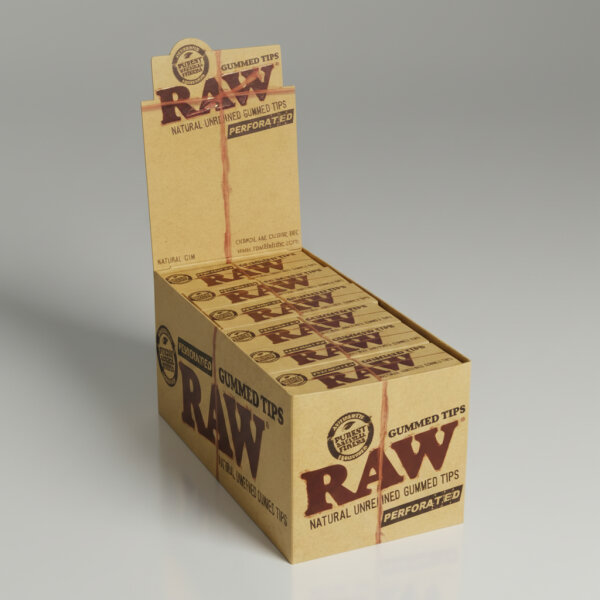 RAW Gummed Tips Perforated