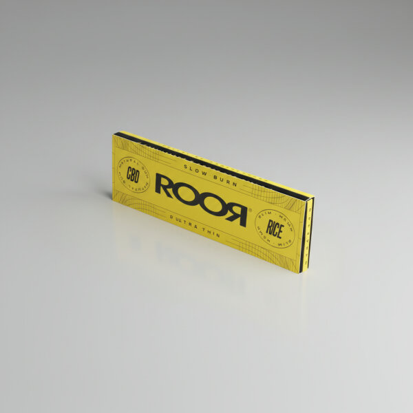 Roor CBD infused Slow Burn Ultra Thin 32 Blättchen Gelb