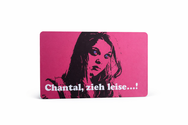 Karte Chantal zieh leise Pink