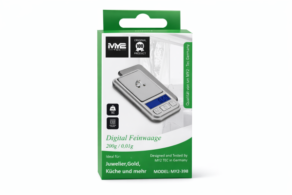 Digitale Feinwaage 200g 0,01g MY2-398