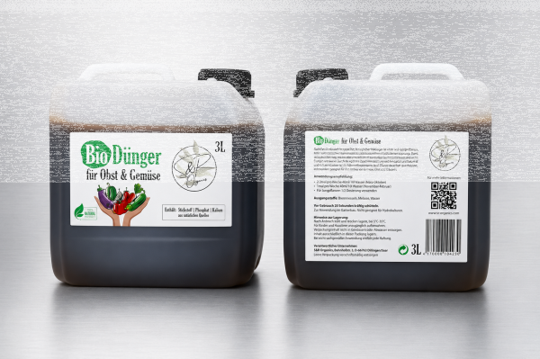 S&R Organics Green Power 5in1 Bio-Dünger  3L  Veganer Flüssigdünger für Gemüüse und Obst
